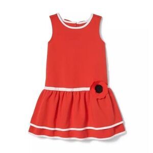 Janie And Jack Dropwaist Poppy Dress Size 4T